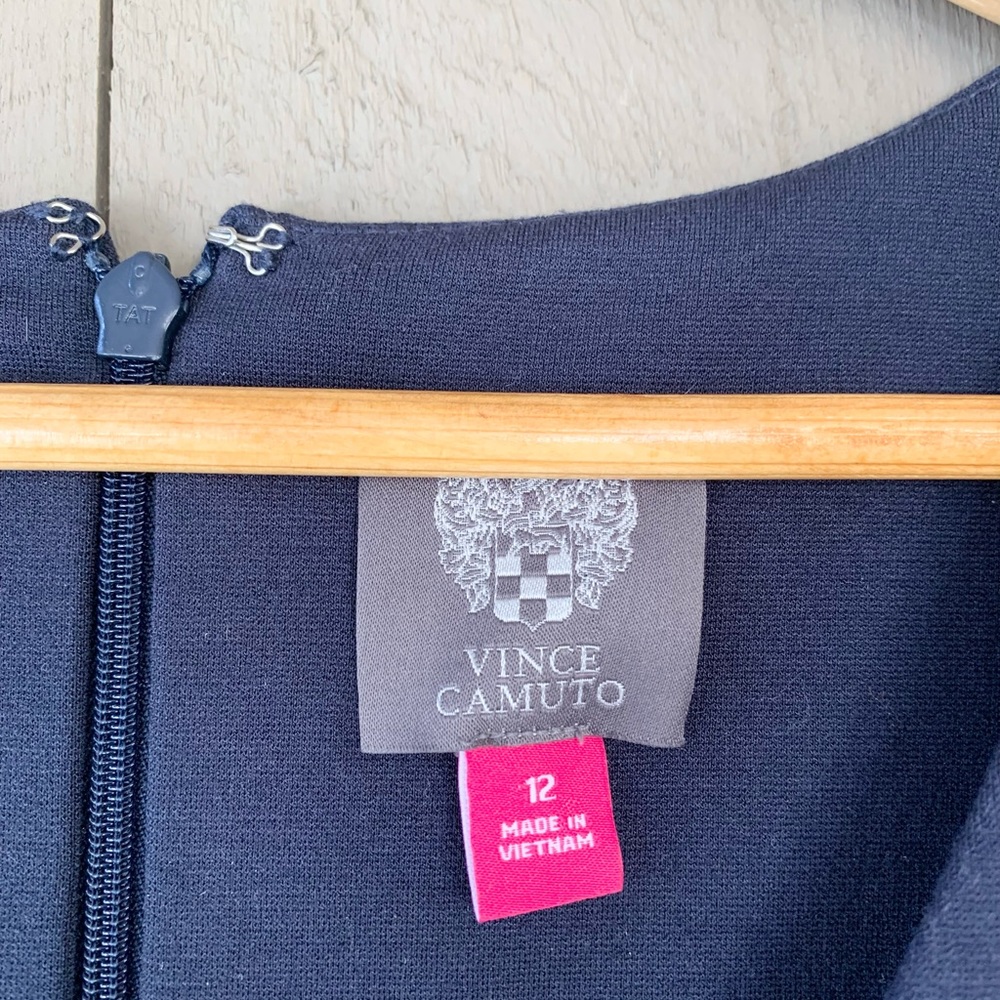 Vince Camuto Navy Blue Midi Dress - Picture 7 of 12
